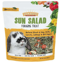 Sunseed Sun Salad Rabbit Foraging Treat - Natural Hay, Herb, and Veggie Foraging - £9.39 GBP