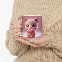Cute Cat Mug Wrap Sublimation, Best Gift for Wedding,Gift For Valentine - $9.45