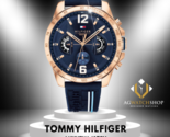 Tommy Hilfiger orologio da uomo al quarzo blu con cinturino in silicone... - £95.81 GBP