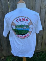 Vintage White SHAC Camp Strake Size XL Boy Scouts Adult T-shirt Tee - £14.11 GBP