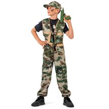 Kids Army Ranger Camouflage Costume , 3 piece - $38.88