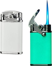 Butane Lighter, Windproof Rocker Blue Flame, Luminous Torch Lighter ,Cool - £32.16 GBP