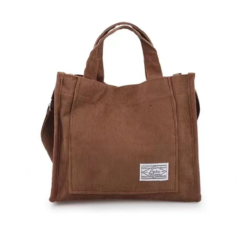Women Zipper Shoulder Bag Dark Brown - £8.78 GBP