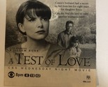 Test Of Love Vintage Tv Guide Print Ad Roma Downey William Russ TPA23 - $5.93