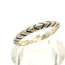 Vintage Sterling Signed 925 Carolyn Pollack Relios Twisted Rope Ring Band 6 1/4 - £31.65 GBP