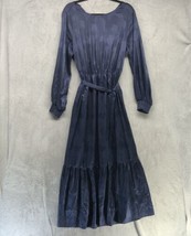 Ava &amp; Viv Women’s Long Sleeve Belted Dress Navy X (14W) - £19.61 GBP