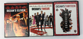 Oc EAN&#39;s Eleven Twelve Thirteen Trilogy (3) Dvd Lot George Clooney Brad Pitt Mint - £12.58 GBP
