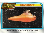 1980 Topps Star Wars Empire Strikes Back Starcraft #137 Twin Pod Cloud Car - £0.69 GBP
