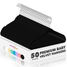 Velvet Baby Hangers 50 Pack, Premium Children&#39;S Hangers For Baby, Infant &amp; Toddl - £34.47 GBP