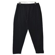 Chicos Design Womens Pants Chicos 3 Size XL 16 Black Cotton Twill Elastic Waist - £14.22 GBP