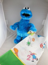 Cookie Monster Plush 12&quot; plus New Custom Made Pillow Case OAK Sesame Street New - £16.34 GBP