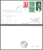 1959 US First Flight Cover - PAN AM, New York, NY to Brussels, BELGIUM N5 - £2.17 GBP