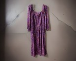 Terra &amp; Sky Long Sleeved Prarie Maxi Dress Womens Plus Size 3X Pink Flor... - $25.69