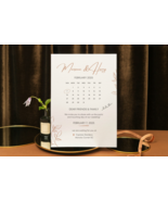 Minimalist | Wedding Calendar | Simple | Elegant | DIY | Editable | Temp... - £6.13 GBP