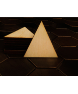 5 pcs | Wooden Triangle 4&quot; / 10cm | Laser cut triangles for DIY, wood craft - £4.34 GBP
