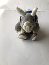 Fiesta Triceratops Plush Gray Dinosaur Stuffed Animal Toy Prehistoric 9” - $14.24