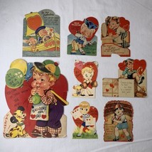 Vtg 1940s Valentine Cards Lot (8) Boys WWII Era Baseball Sailor Balloons... - $38.60
