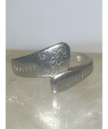 Two Lives 2 Hearts  Forever Love ring words  band sterling silver women ... - $874.87 MXN