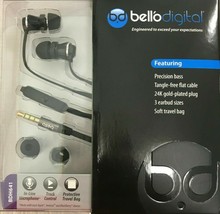 Bell&#39;O - BDH641BK - In-Ear Headphones with Precision Bass - Black - £15.69 GBP