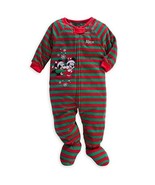 Disney Store Mickey &amp; Minnie Mouse Christmas Blanket Sleeper Sz 0-3 Mos ... - $27.34 CAD