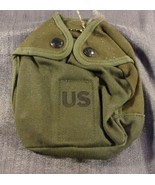 NOS 1972-1982 Military ARMY USMC USN OD GREEN COVER WATER CANTEEN INSULATED - $15.47