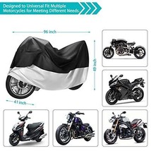 Motorcycle CoverMotorbike Cover All Season Universal Weather Waterproof Sun O... - £29.08 GBP