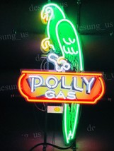 New Polly Gas Gasoline Motor Oil Light Neon Sign 24&quot; with HD Vivid Printing - £204.46 GBP