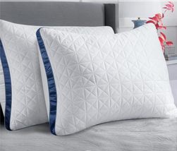 Hotel Luxury Bed Pillows for Sleeping 2 Pack - £43.39 GBP