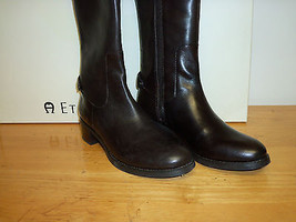 Etienne Aigner New Womens Costa Chocolate Leather Boots 5.5 M Shoes Leather - $98.01