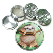 Cute Sloth Images D2 Aluminum Herb Grinder 2.2&quot; 56mm 4 Piece - $16.78