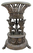 French Empire Style Bronze Jardiniere with Female Griffons and Cherubs 3... - $742.50