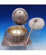 Louis XV Sterling Silver Powder Puff Vanity Base Cupids c1890 Rare Huge ... - $3,712.50
