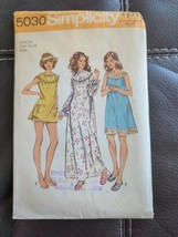 Vtg 1972 Simplicity Pattern 5030 Babydoll Pajamas Nightgown Sz M 12-14 Complete  - £15.17 GBP