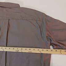 Daniel Cremieux Collared Shirt Men's Large Gray Long-Sleeve Fine Egyptian Cotton image 11