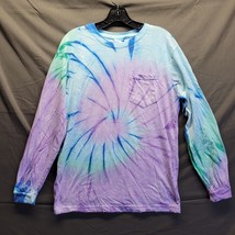 Y2K Sand Cloud Shirt Adult Small Whale Tail Retro Tie Dye Multicolor - $10.12