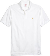 Brooks Brothers Mens Ivory White Slim Fit Pique Polo Shirt Sz L Large 85... - £47.20 GBP