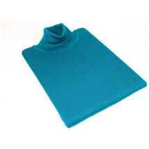 Men PRINCELY Turtle neck Sweater From Turkey Soft Merino Wool 1011-80 Teal image 2