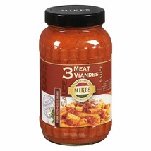2 X Mikes Homestyle 3 Meat Pasta Sauce 700ml/23.6 oz Each -Canada- Free ... - £21.57 GBP