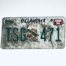 1996 United States Oklahoma OK Passenger License Plate TSG 471 - $225.61 MXN