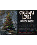 Christmas Lights Procreate Brush Set - $4.00