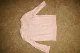 Gap Lightweight Cardigan Banded Bottom Sweater Size S Juniors Coral - $10.00