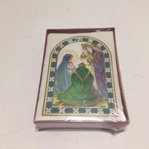 Vintage box of miraculous medal Christmas card assortments in original p... - $19.75