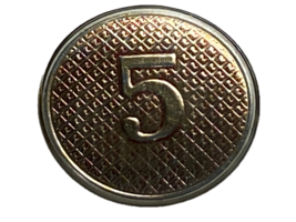 WWII, 5th REGIMENT, NEW YORK STATE GUARD, PLASTIC COLLAR DISK, ENLISTED,... - $15.00