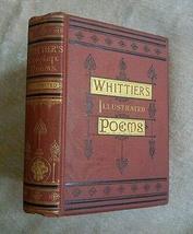 Poems of John Greenleaf Whittier Antique 1877 Illus Classic Poetry Victorian Era - £100.46 GBP
