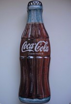 Rare! Collectible! 1997 Coca Cola Tin Embossed Coke Bottle Shaped Container - £23.90 GBP