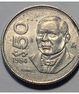 1982 Mexico 50 Pesos Braile Benito Pablo Juarez Garcia Standard Circulat... - €1,70 EUR