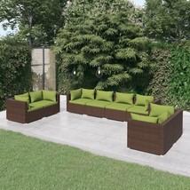  Garden Lounge Set Brown, Cushion Green - $1,598.83 CAD
