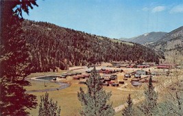 City Of Red River New Mexico~Elevated View Postcard - £3.39 GBP