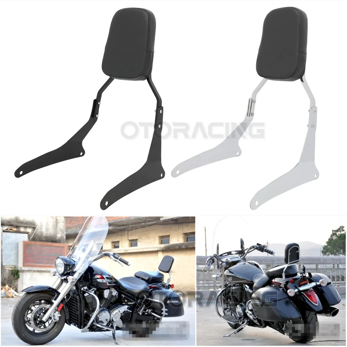 Motorcycle Accessories Passenger Backrest Sissy Bar For Yamaha V-Star 1300 - $119.59
