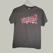 Viterbo University Shirt Mens Medium Gray La Crosse Wis Short Sleeve Casual - $13.98